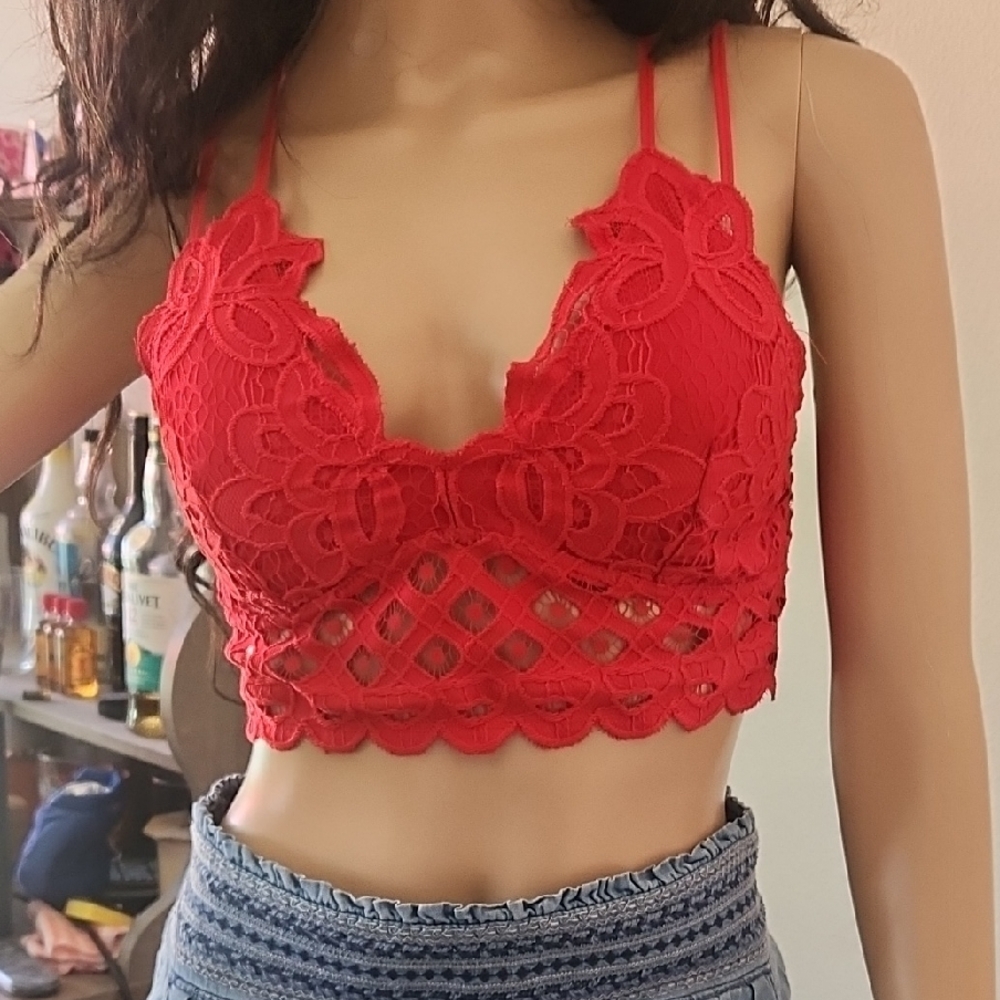 Vibrant Lace Cropped Bralette